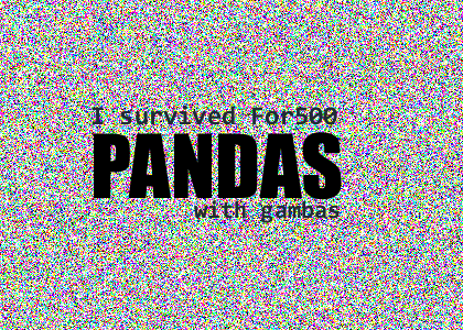 Pandas with gambas